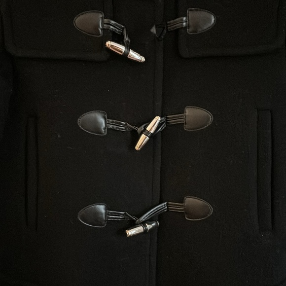 Sandro black wool toggle coat - Picture 5 of 8